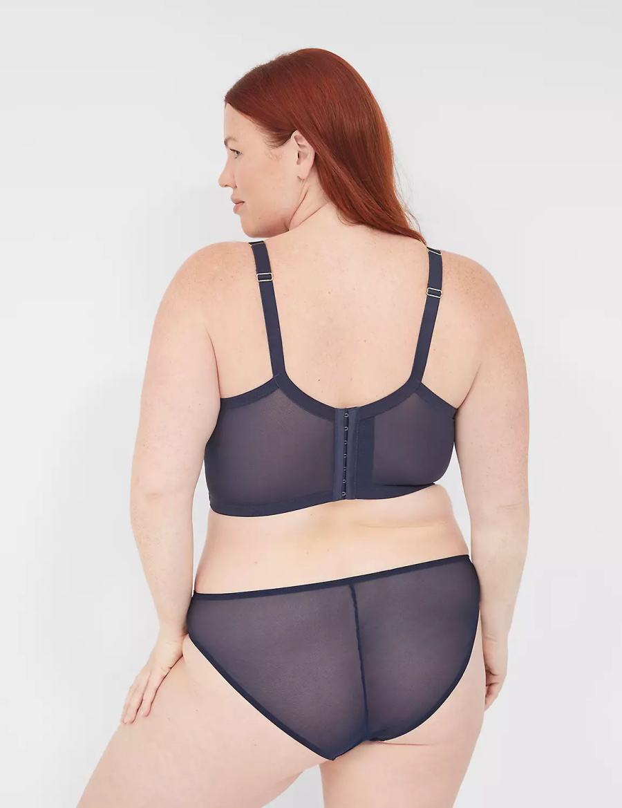 Women Lane Bryant Lace French Briefs Blue | LWD3193UN