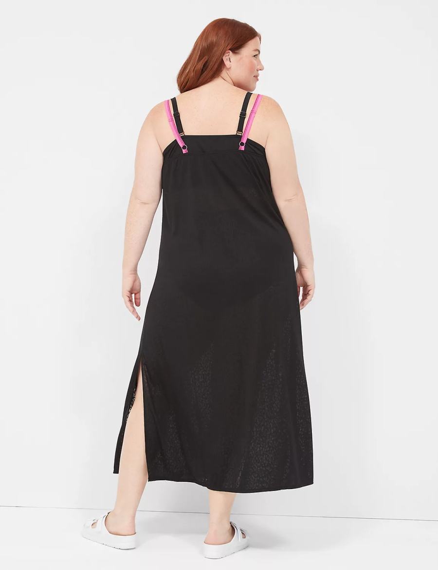 Women Lane Bryant Maxi Dress Black | SGW8364SO
