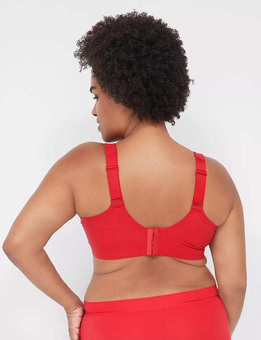 Women Lane Bryant Modern Luxe Lightly Lined Balconette Bra Red | GQZ5045UD