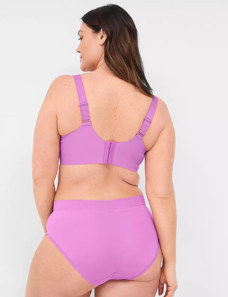 Women Lane Bryant Modern Luxe Lightly Lined Balconette Bra Purple | KGD7967GS