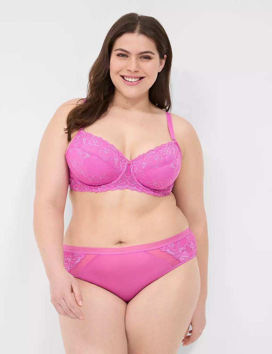 Women Lane Bryant Modern Romance Cheeky Panty Purple | TZP7784BG