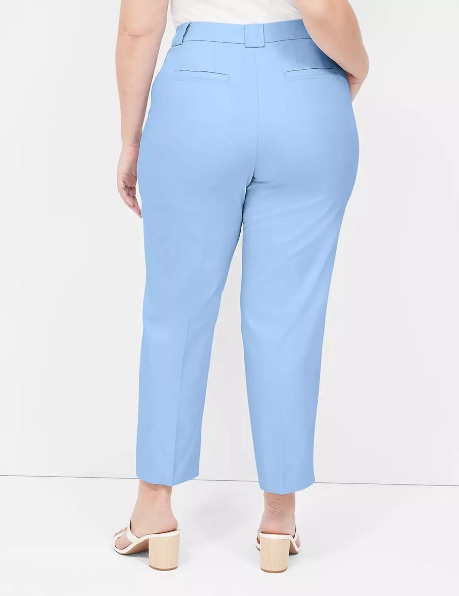 Women Lane Bryant Modern Straight Ankle Pants Blue | LWK7621PR