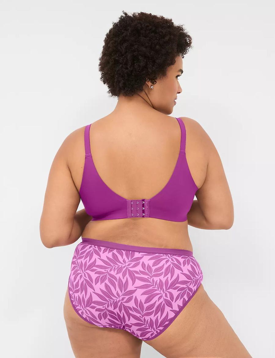 Women Lane Bryant No-Show Hipster Panty Purple | CGN5382AI
