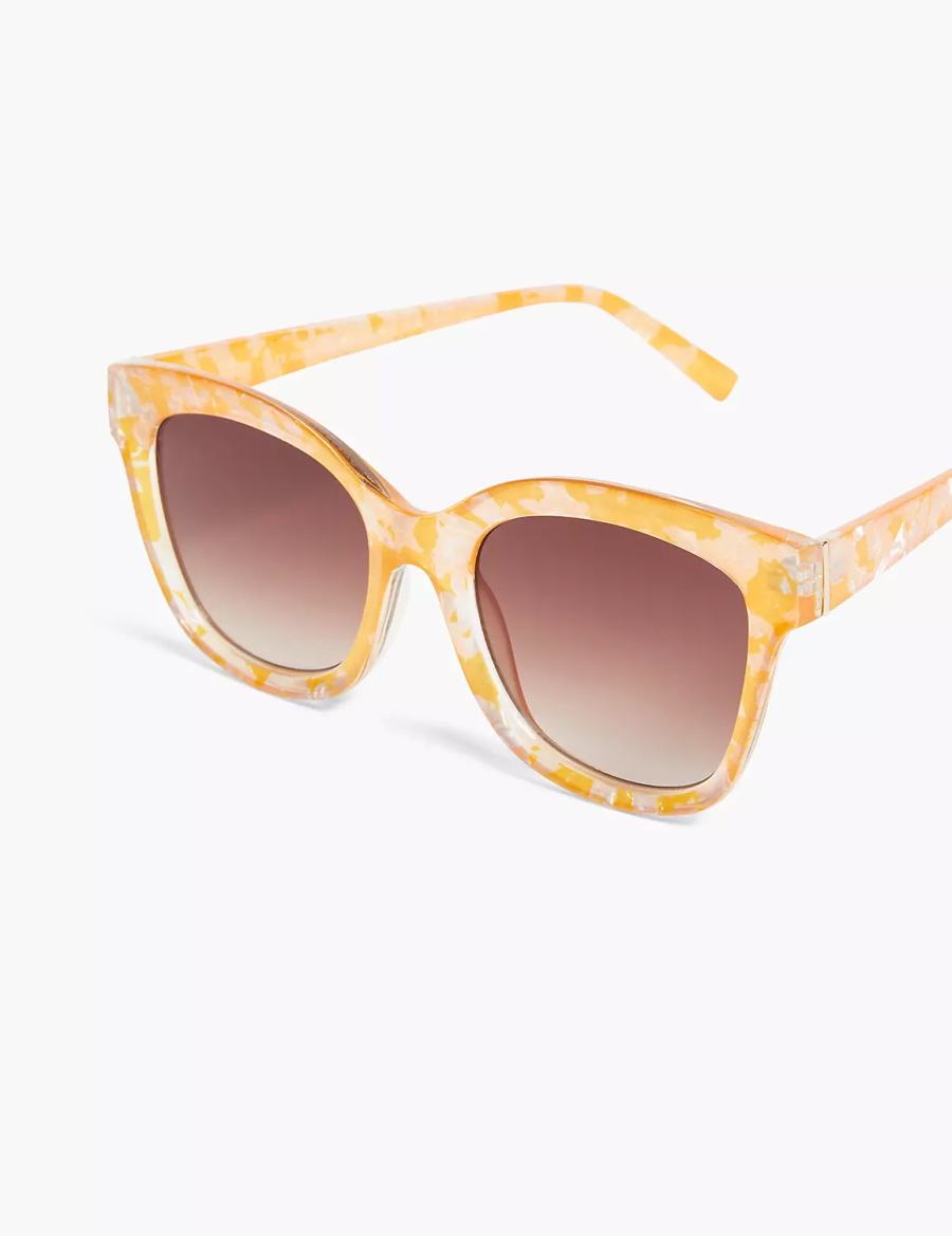 Women Lane Bryant Orange Cateye Sunglasses Orange | RPZ7353NF