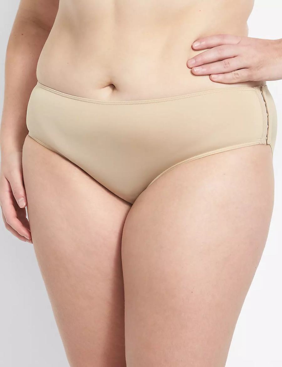 Women Lane Bryant Slick Chicks Adaptive Hipster Panty Beige | MAG4994CP