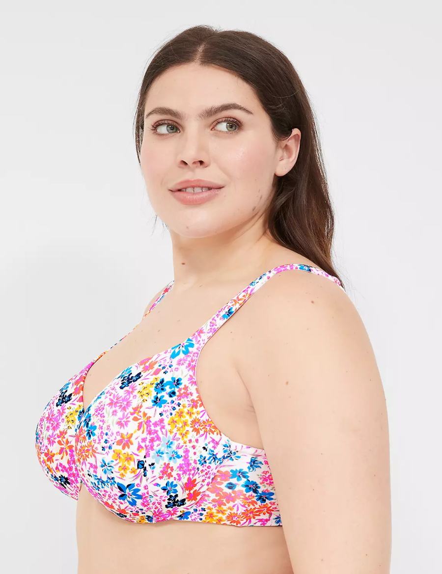 Women Lane Bryant Smooth Lightly Lined Full Coverage Bralettes Multicolor | UNA584DJ