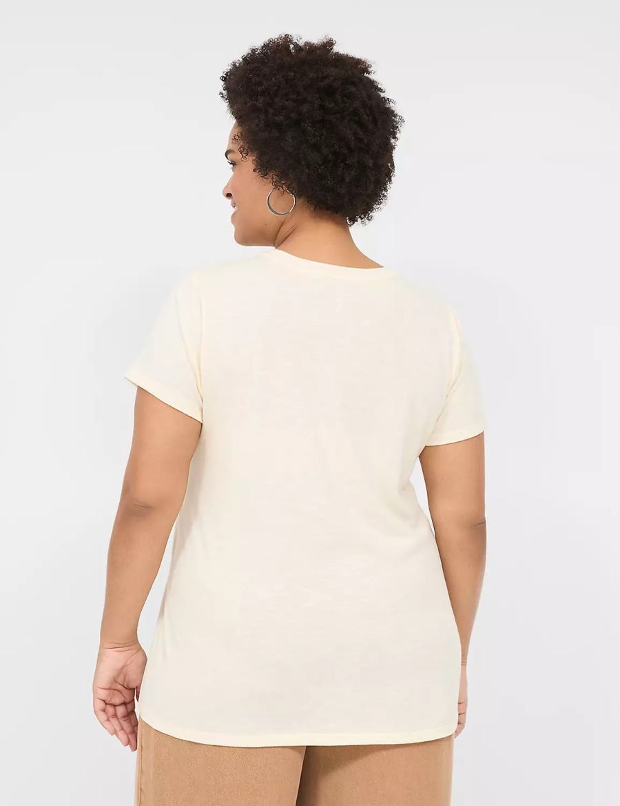 Women Lane Bryant Teachers Inspire Graphic Tee T Shirts White | LZM6168JO