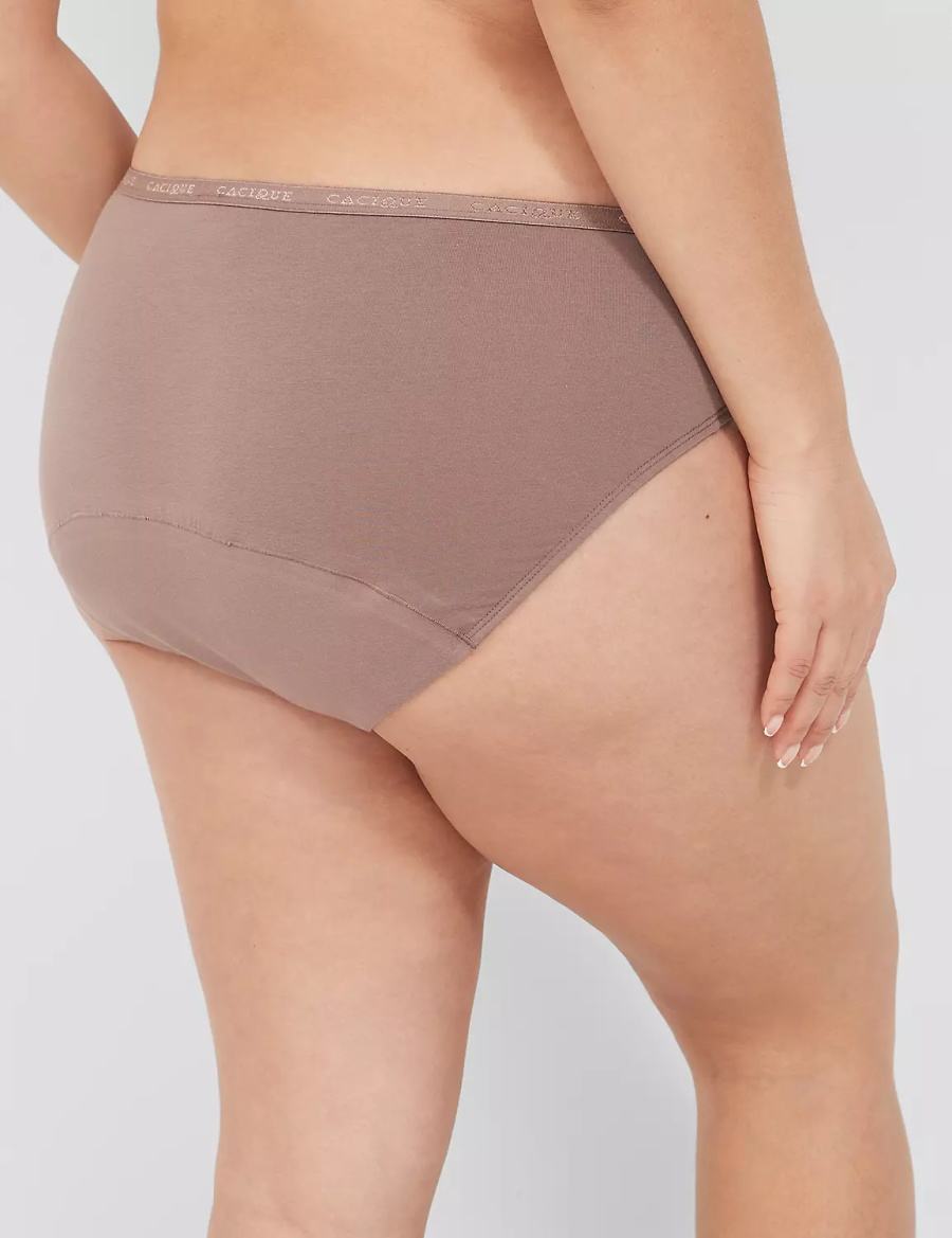 Women Lane Bryant Total Confidence Hipster Panty Deep Grey Brown | OCU6125VN
