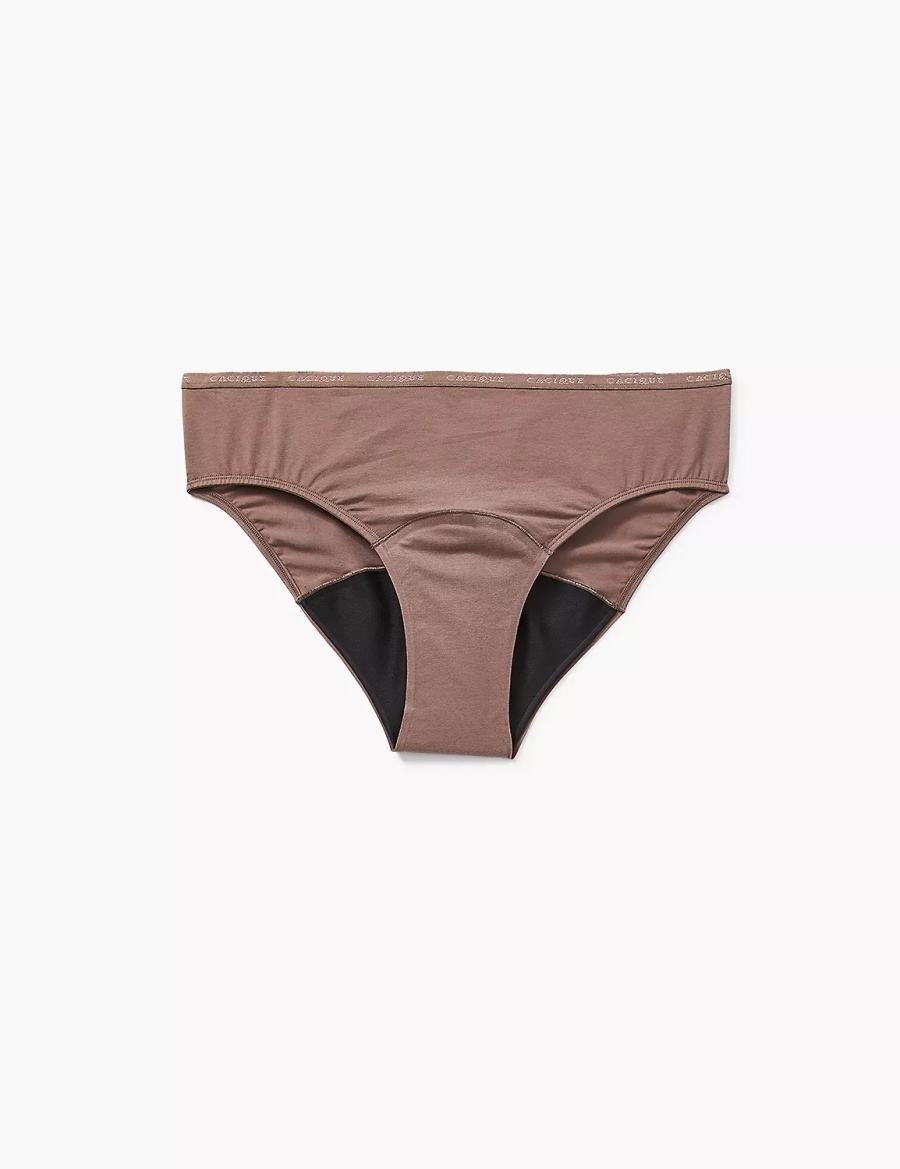 Women Lane Bryant Total Confidence Hipster Panty Deep Grey Brown | OCU6125VN