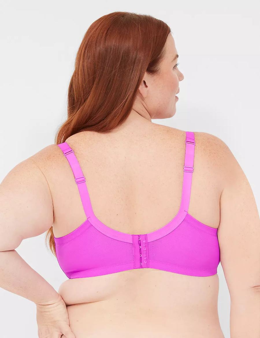 Women Lane Bryant Unlined with Lace Balconette Bra Light Purple | IIJ5719GU