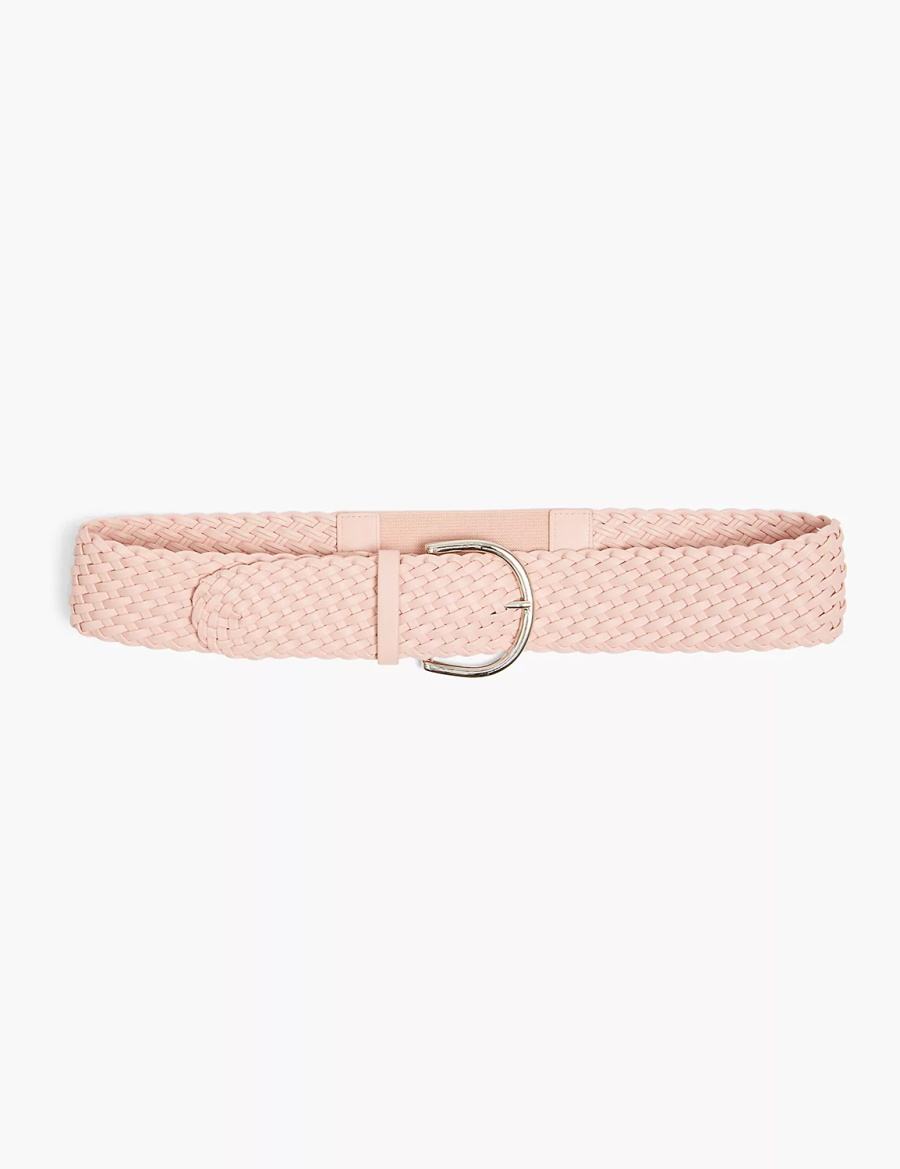 Women Lane Bryant Wide Faux-Leatherided Belts Pink | CXP9872GF